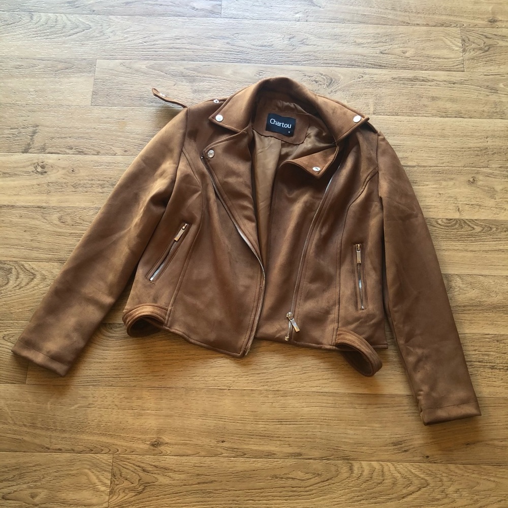 Women’s Suede Moto Jacket